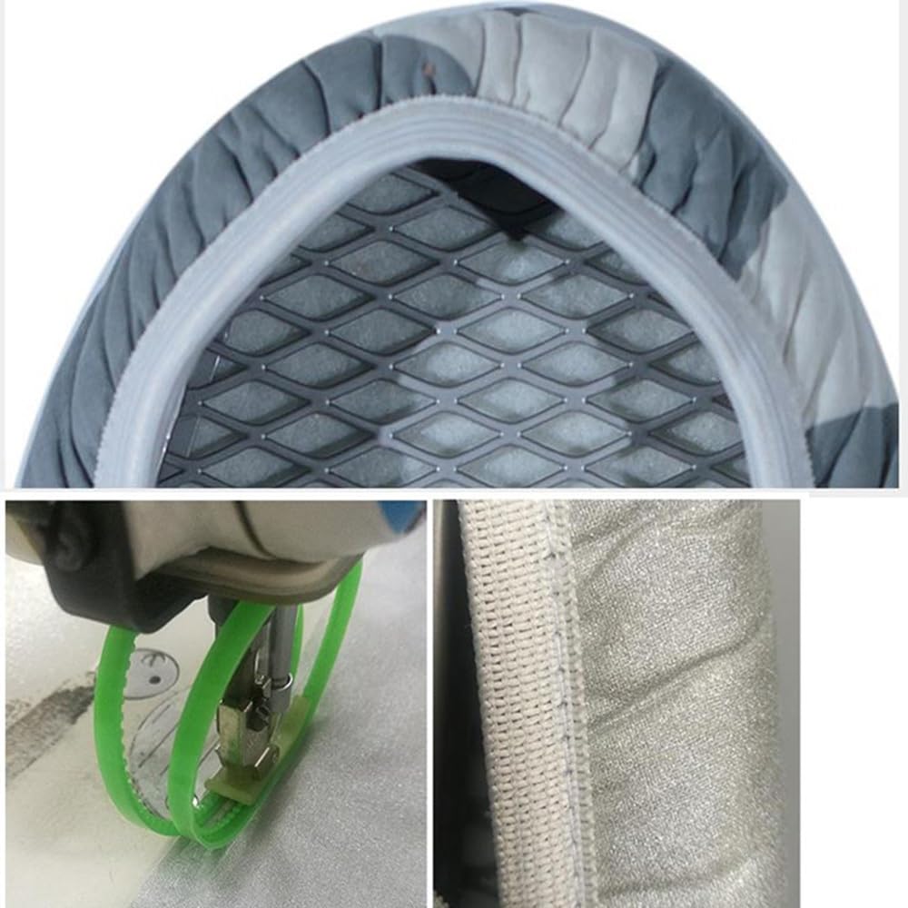 IJzeren boardhoes, strijkplankhoes en pad, elastische rand, standaard , ijzeren plank, vervangende hoes, reflecterende extra dikke ijzeren hoes voor