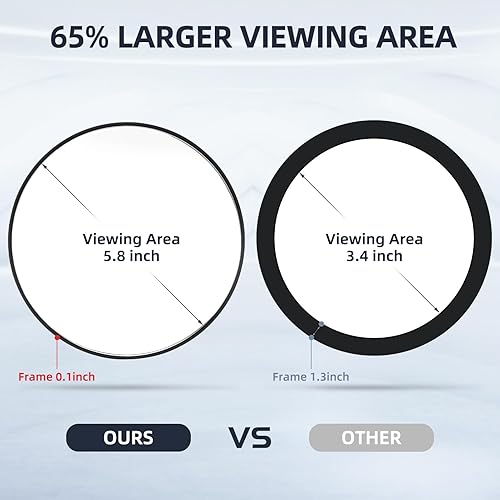 Miniatura 3 de Espejo de aumento 30X, espejo de maquillaje grande de 6 pulgadas con aumento de 30X, espejo de aumento compacto de maquillaje, espejo de aumento