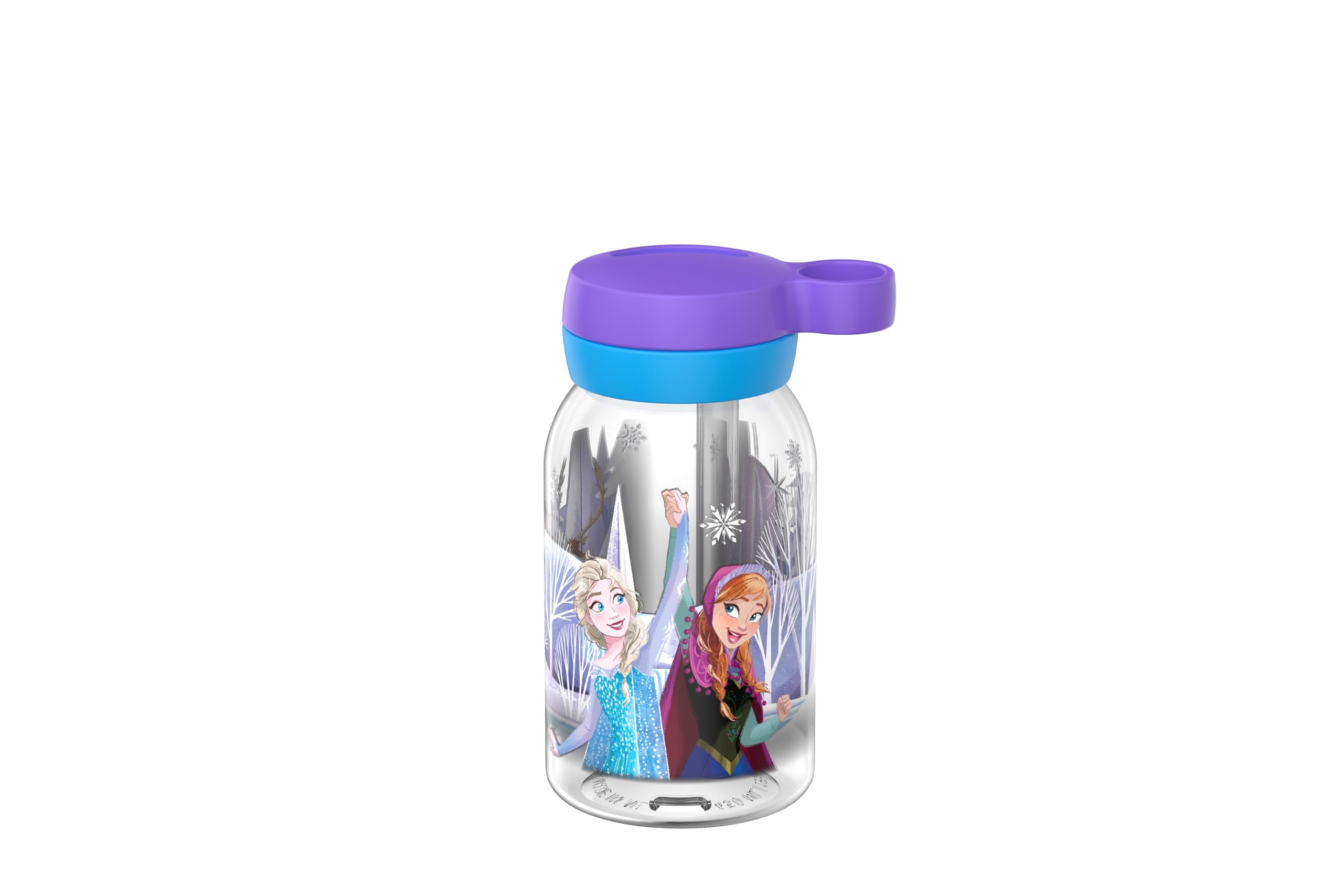 Mepal - Campus drinking bottle with straw - screw cap with handle opening - hygienic closure - drinking bottle with straw - leak-proof and dishwasher safe - 450 ml - Frozen Friends