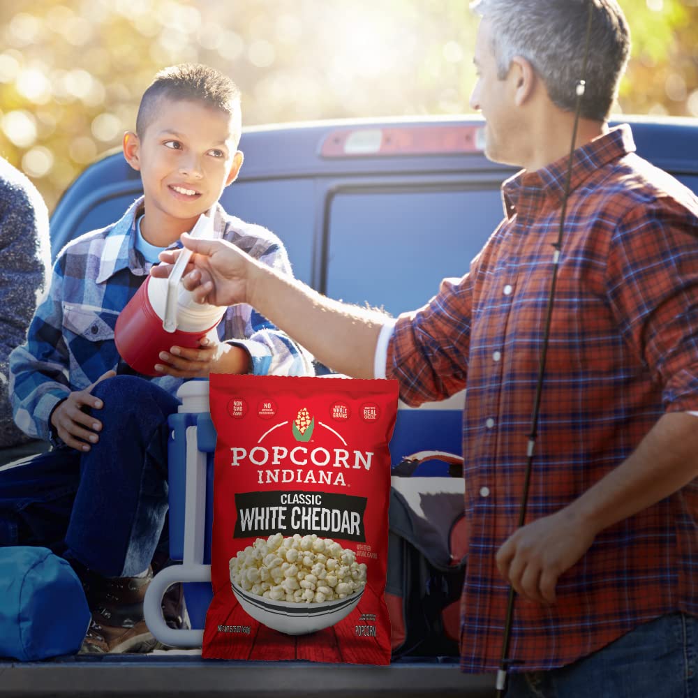 Condition photo showing New/Like New for popcorn indiana classic white cheddar, 2.1 oz (pack of 6)