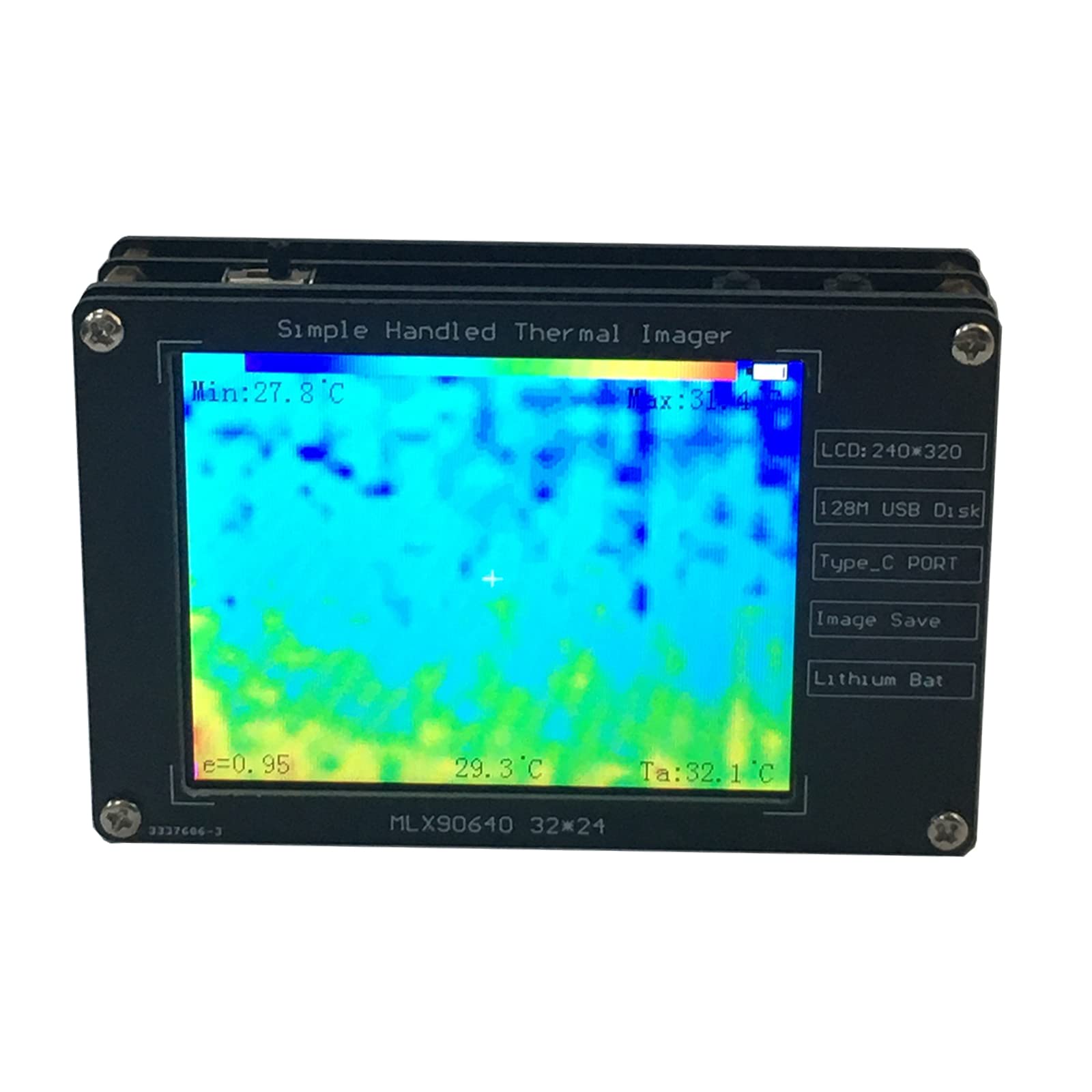 Infrared Thermal Camera Imager Detector Portable 2.8 Inch LCD Screen Tempearture Picture Storage