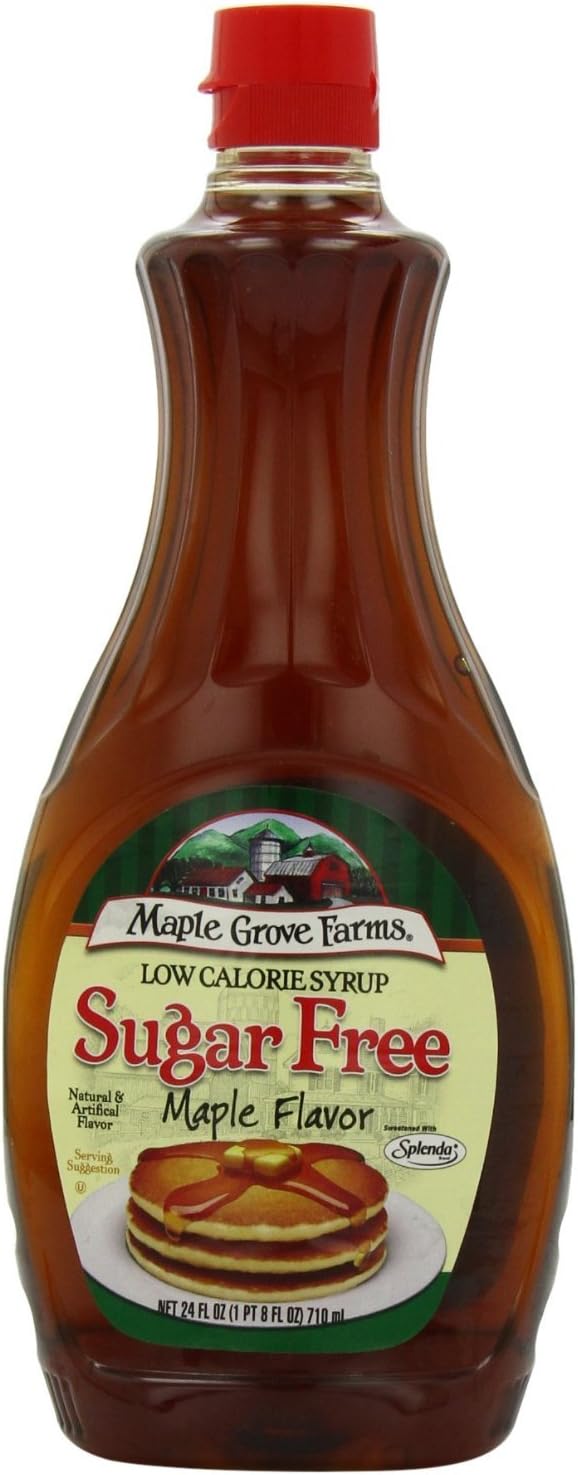 Maple Grove Farms Sugar Free Low-Calorie Syrup,24fl.oz. (Pack of 4)