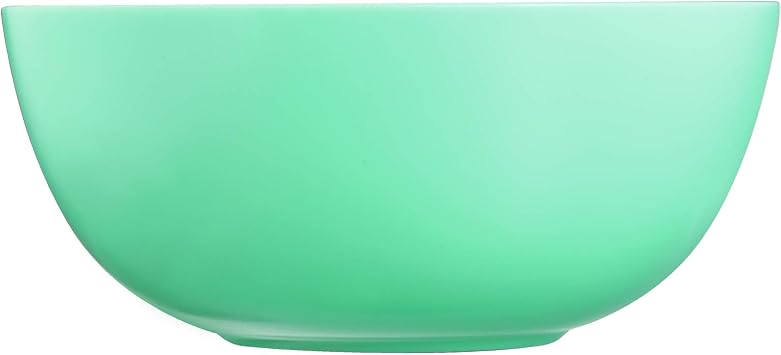 Luminarc Diwali Round 18pc Opal Glass Dinner Set Dinnerware Tableware Plates (Salad Bowl, Turquoise)
