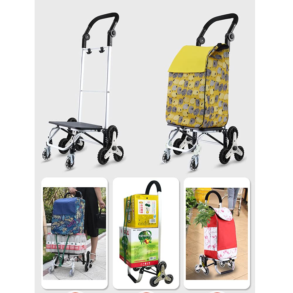 SHOPPING TROLLEY Torba na kółkach, wózek na zakupy, składany, 8 kół PU (przednie kółka obrotowe 360°), zdejmowany, do wspinania po schodach, wytrzymały, 65 kg, duży, 45 l, wodoodporny, do supermarketu