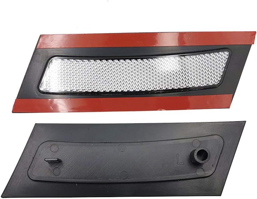 GSRECY Front Bumper Reflector Side Marker Lights Fit For 2007-2010 BMW E70 X5 Pre-LCI models-Clear Lens