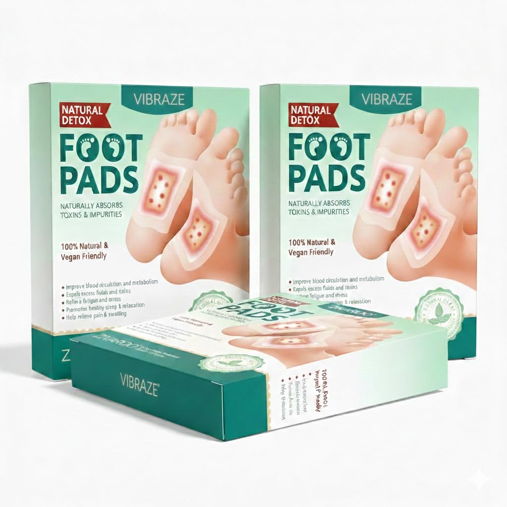 Detox Foot Patches for Feet | Herbal Foot Detox Pads for Overnight Use | Relaxation, Stress Relief & Foot Care | Natural Ingredients 30 patch-image-46