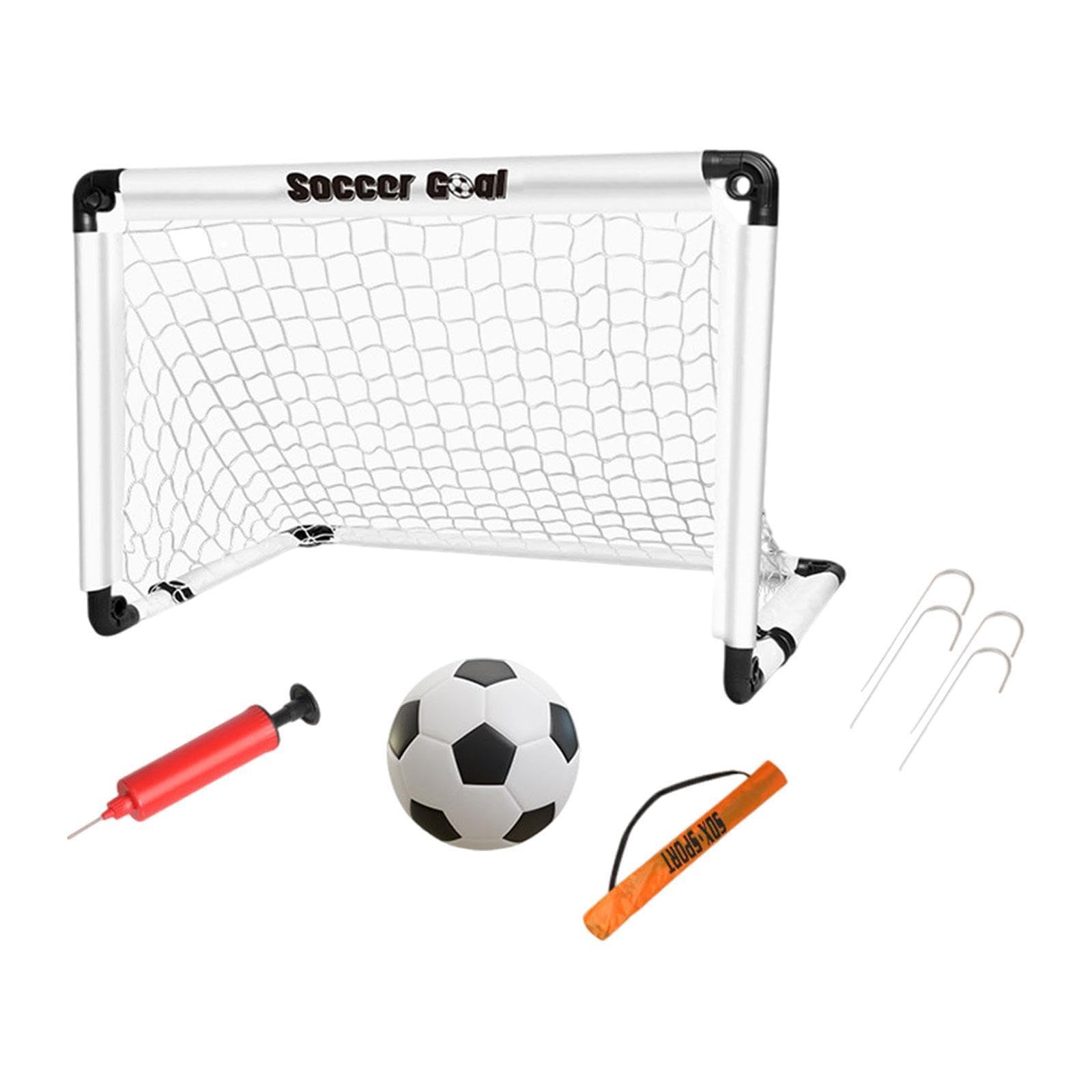 HEAVENGLOW Soccer Goal for Kids with Ground Nails Compact Kids Toy for Yard Sports White 60X45Cm | Goals & Nets | Soccer | Team Sports-image-14