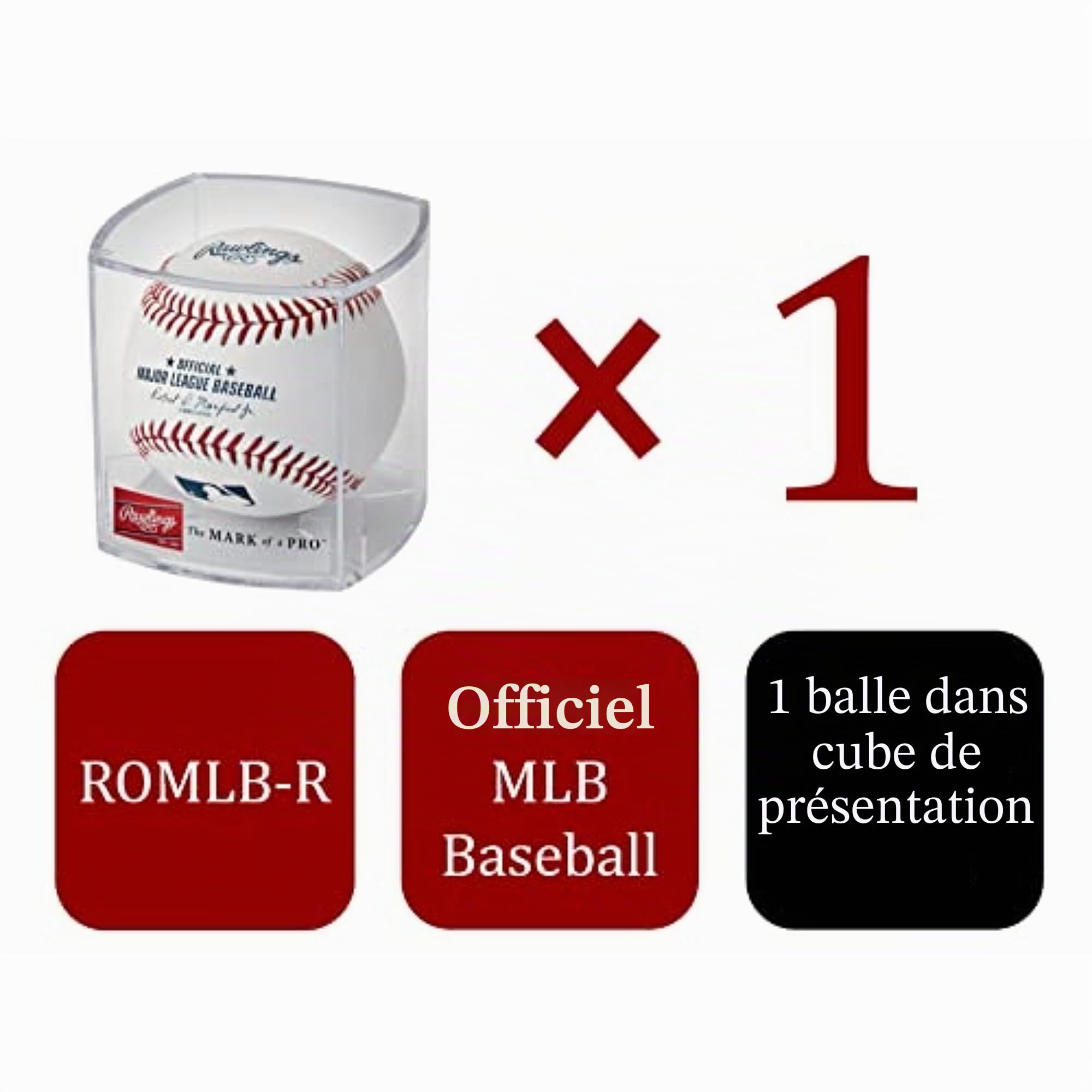 Rawlings | Official 2022 Major League Baseball | Display Case Included | MLB | ROMLB-R