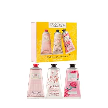 ハンドケア・ハンドクリーム L'OCCITANE Pink Flowers Hand Cream Trio s-l400.jpg