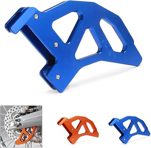 JFG RACING Protector de freno de disco trasero de aluminio CNC azul para SX EXC XC XCW SXF XCF XCF-W EXC-F EXCR TE125 TE250 TE300 Moto Dirt Pit Bike