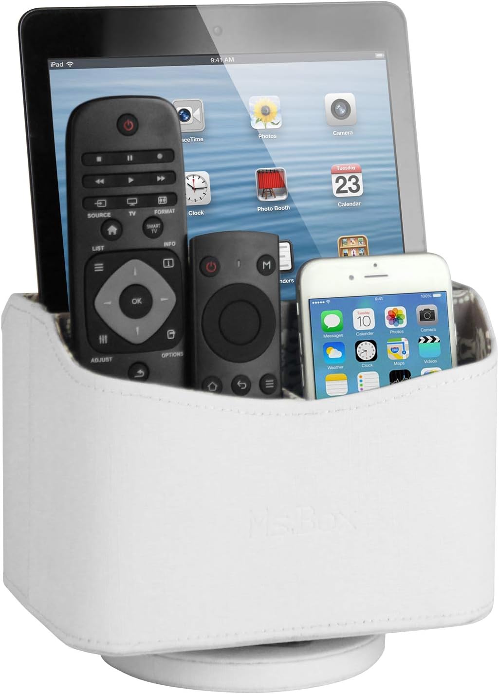 HofferRuffer Spinning Remote Control Holder, Remote Controller Holder, Remote Caddy