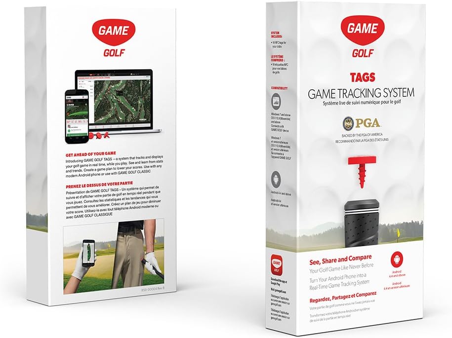 Game Golf Digital Shot Tracking Tags Set