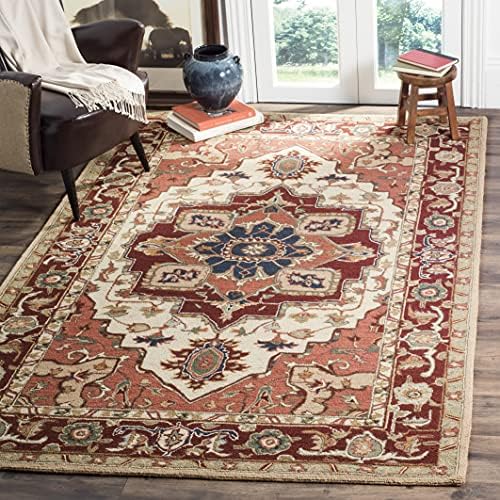 SAFAVIEH Chelsea Collection Accent Rug - 3'9' x 5'9', Red & 