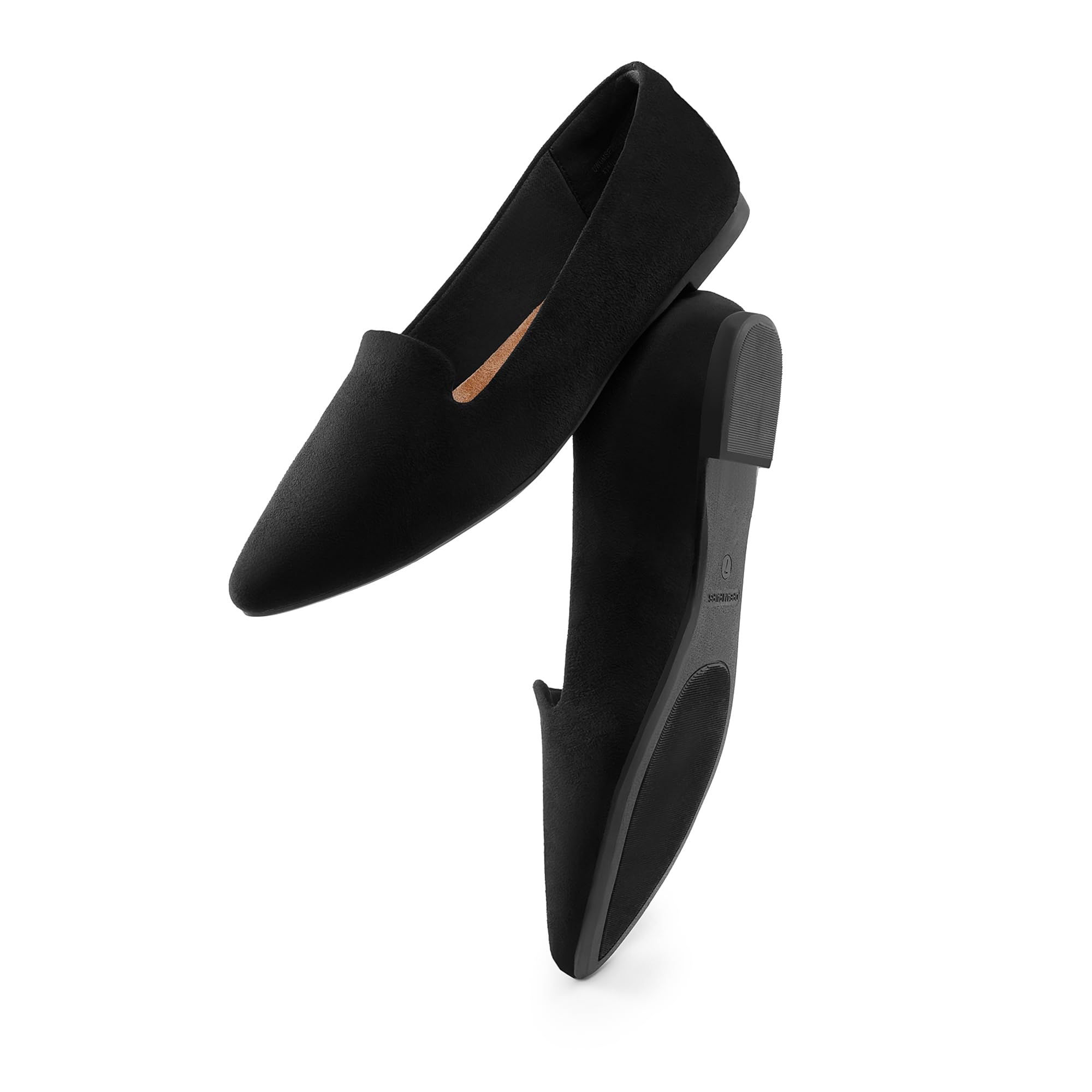 DREAM PAIRS Damskie płaskie, szpiczasty nosek, wsuwane, eleganckie, płaskie buty, wygodne buty biznesowe, na co dzień, do biura, pracy