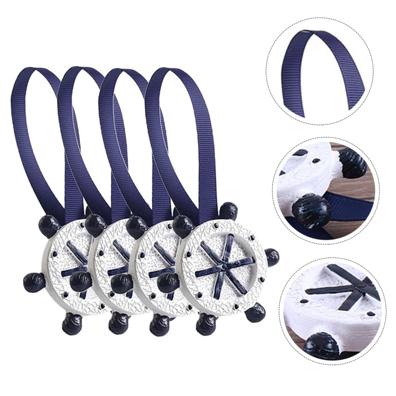 8 Pz Fibbia per Tende Mediterranee Fibbia per Delicate Fibbie per Tende Fibbie per Tende della Finestra di Casa Legare dell'Oceano Fermacravatta da Spiaggia Resina