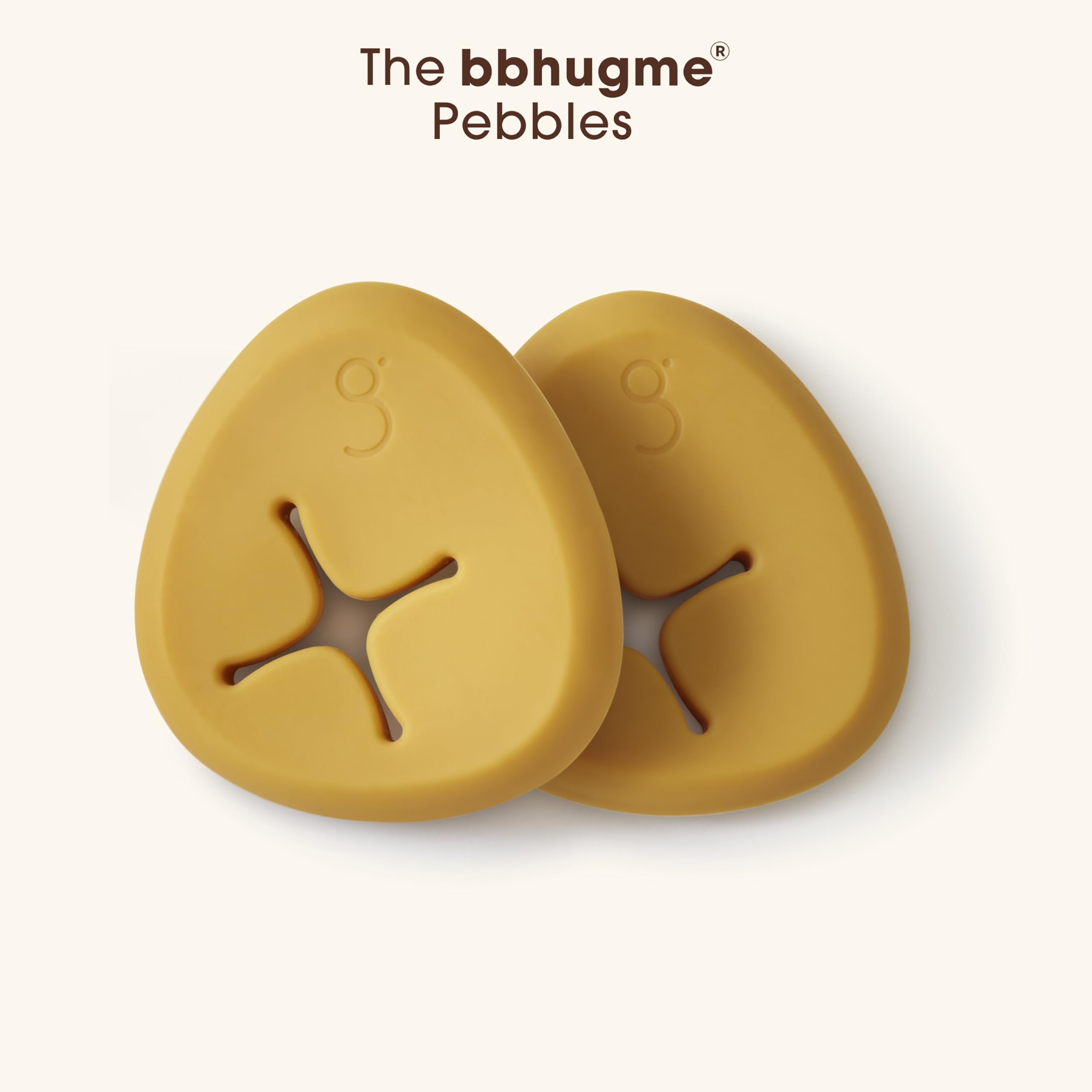 bbhugme Extra Replacement 100% BPA-Free Silicone Pebbles for Pregnancy or Nursing Pillow, Harvest Gold
