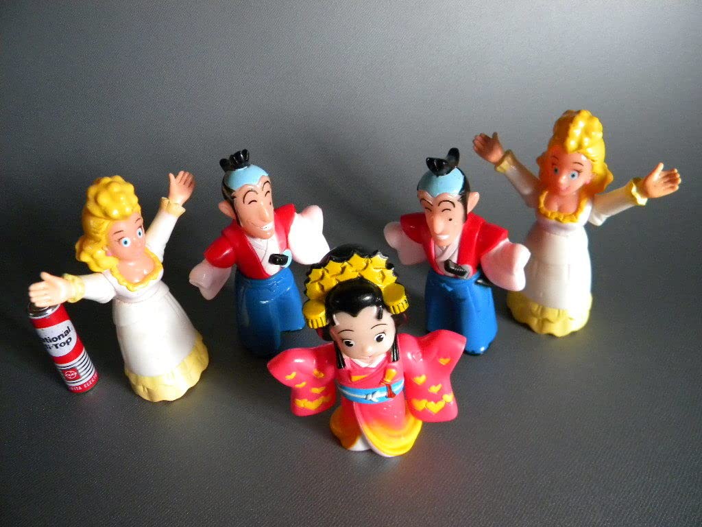 Amazon.co.jp: 1986 当時物 あんみつ姫 5p set 日本製ソフビ 漫画