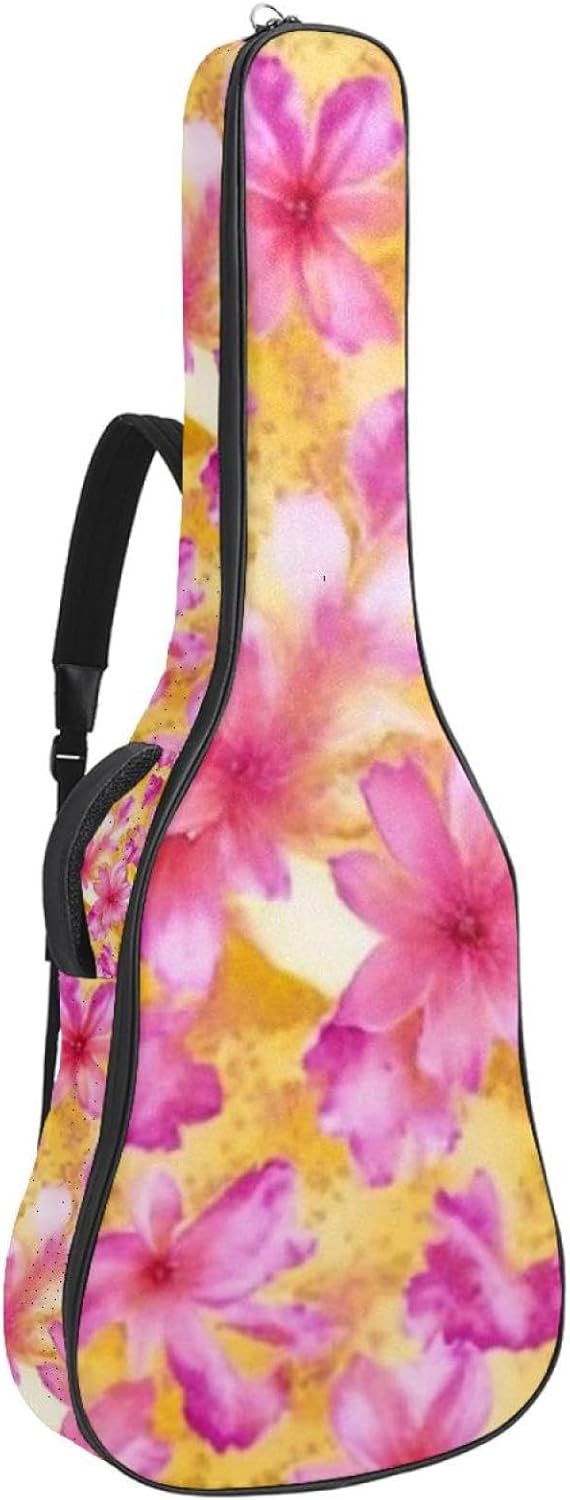 Colorful Tie Dyeing Guitar Bag 40 41 42 In 2 Pockets Guitar Case Waterproof Guitar Case Resistent Oxford Cloth 0.4 In Extra Thick Sponge Padded for Acoustic Guitar