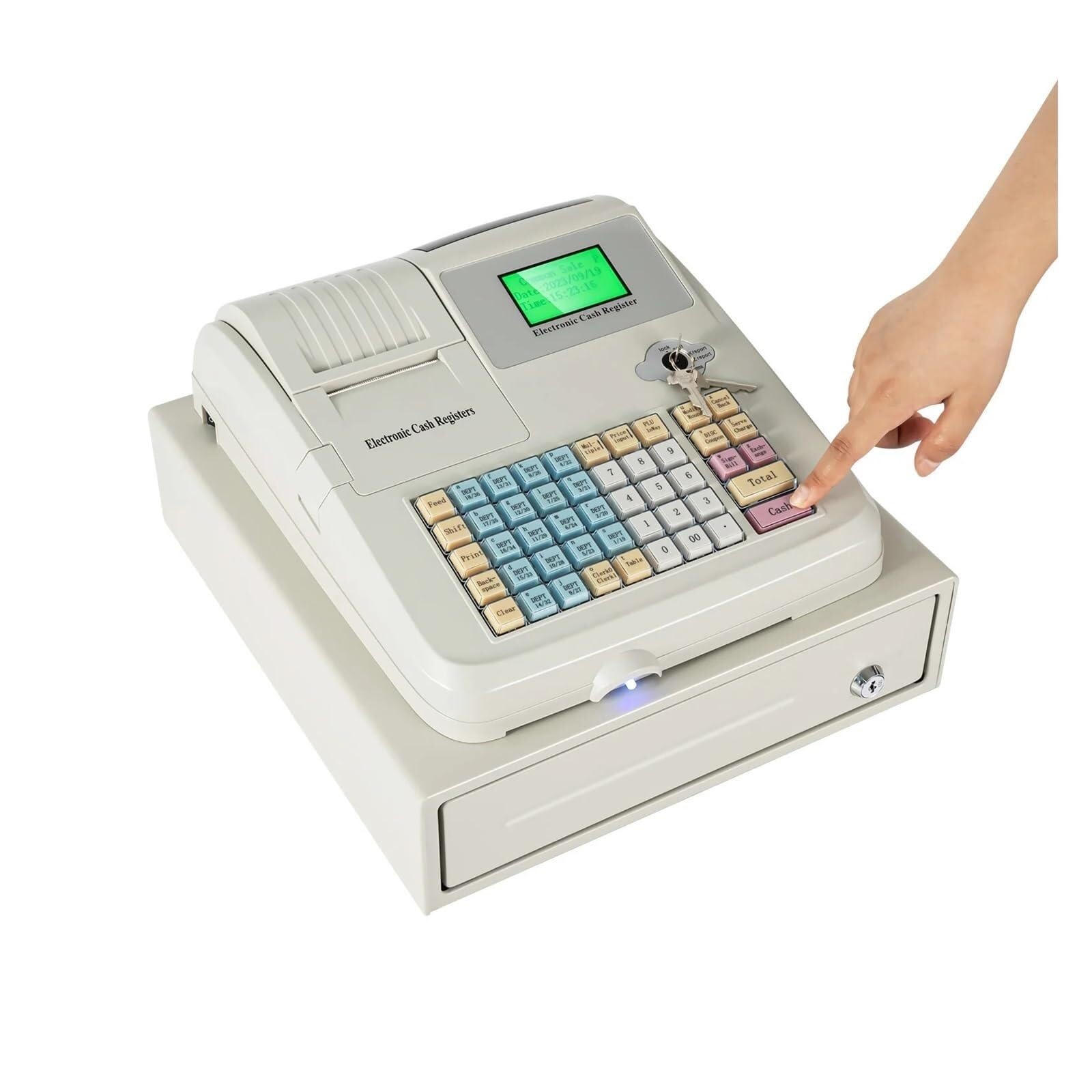 Elektroniczna Kasa Fiskalna Z 48 Kluczami, Wyświetlacz LED