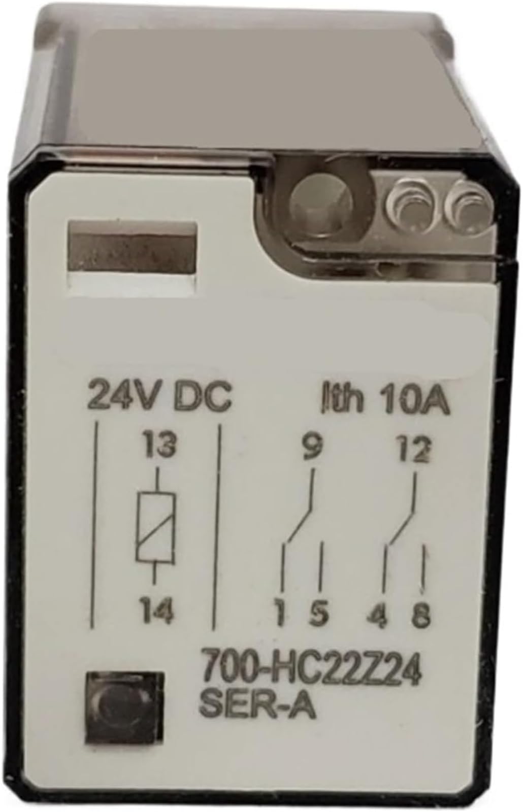 Automatisierungs-Schaltschrankrelais 700-HC22Z24 Industrielles Steuerungsrelais 2 Wechslerkontakte 10 A 24 V DC .0912
