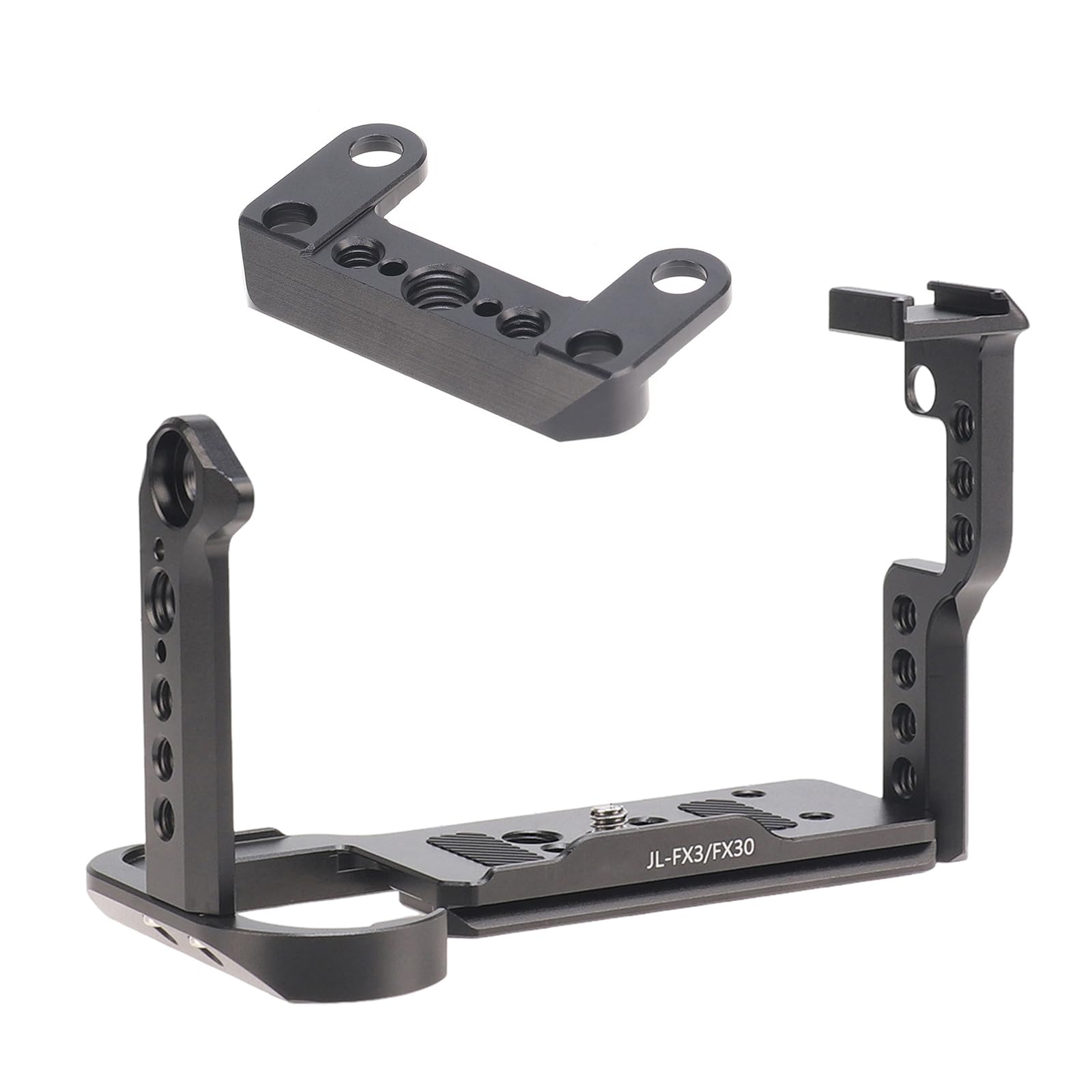 Gabbia per fotocamera professionale in metallo 1/4 3/8 fori per FX3 FX30 Durata e flessibilità per esigenze video e fotografia Piastra a sgancio rapido