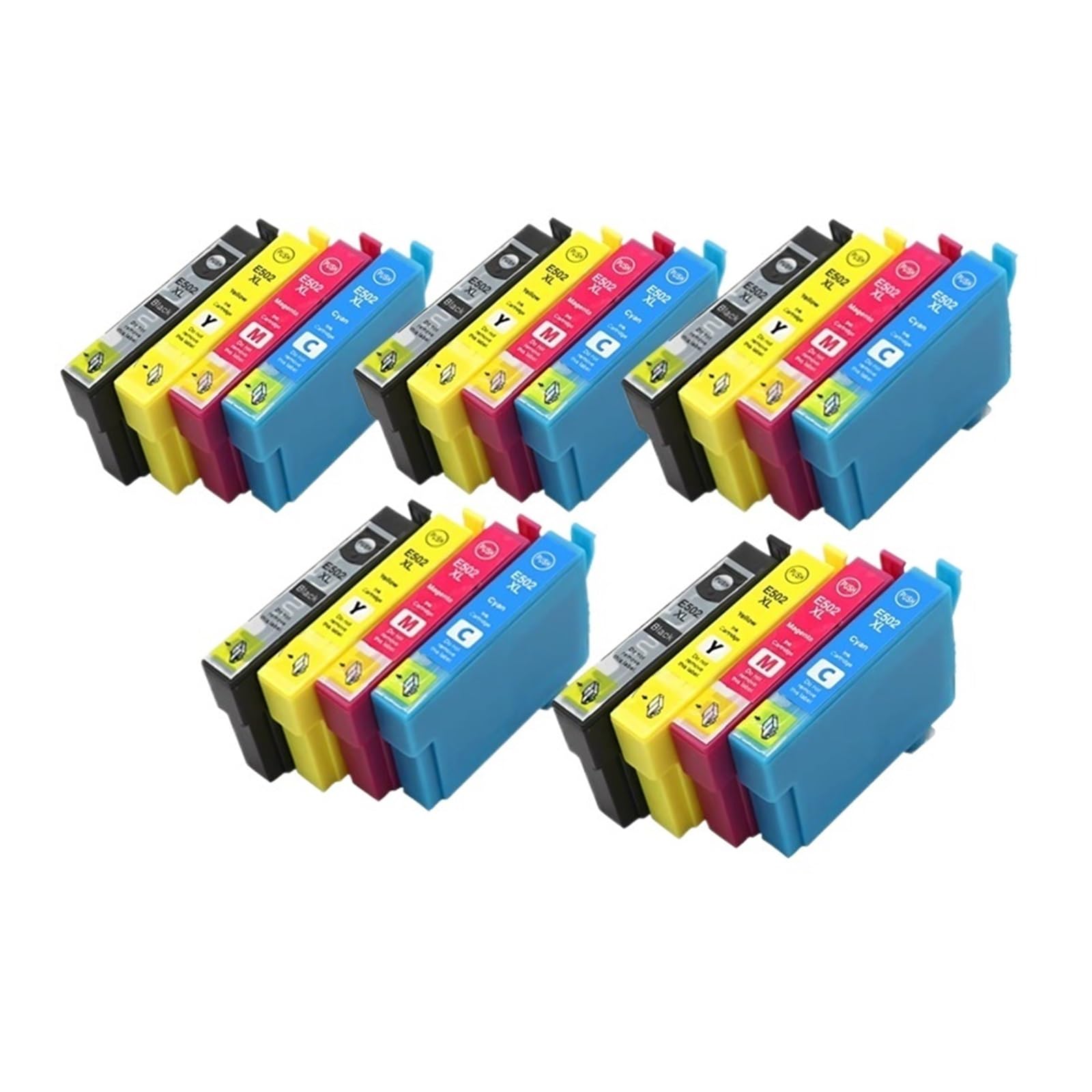 Cartucho de Tinta 502XL, Compatible con Epson, XP-5105 XP-5100 | XP-5150 XP-5155 WF-2860DWF WF-2865DWF WF-2861 2865DWF 2880DWF 2885DWF(5set(20pcs))