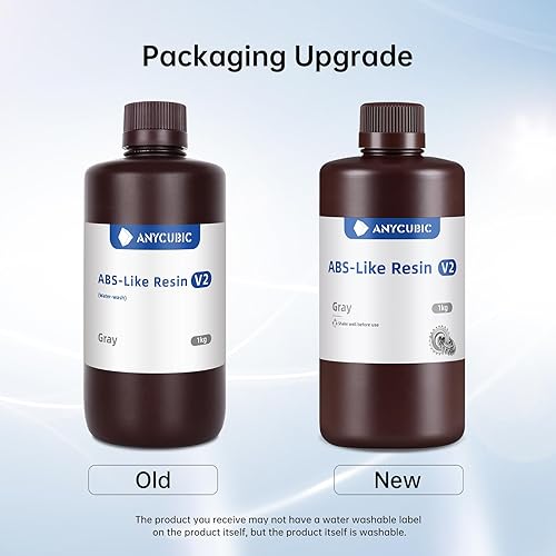 Miniatura 2 de ANYCUBIC Resina de impresora 3D similar a ABS lavable al agua, alta dureza y durabilidad, alta precisión y fácil de posprocesar, bajo olor, amplia