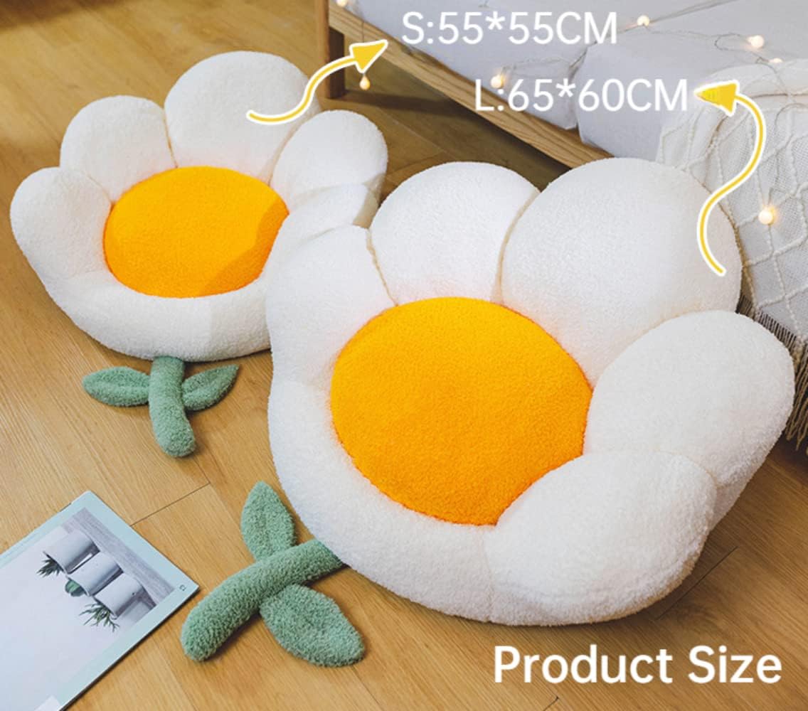 Flower-Shaped Cat Sofa Bed - Cute and Comfortable Nest, Thickened Non-Slip Soft Pet Cushion, Multifunctional Bed Suitable for Small Cats and Dogs (S, Pink)