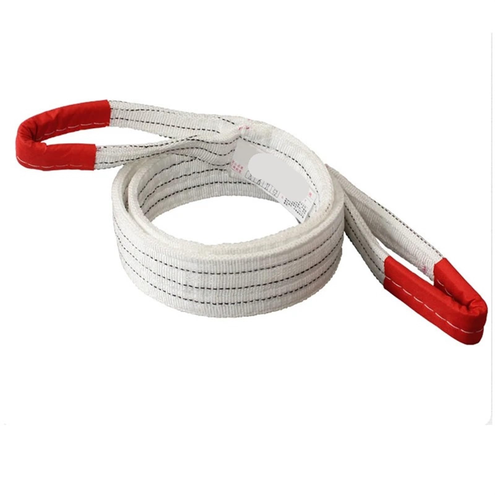 Cinghie di sollevamento Intrecciatura a 4 strati, gru a imbracatura di sollevamento resistente all'usura Sollevamento industriale Corda for rimorchio a cinghia piatta Peso del cuscinetto 1-2T(1 Ton Le