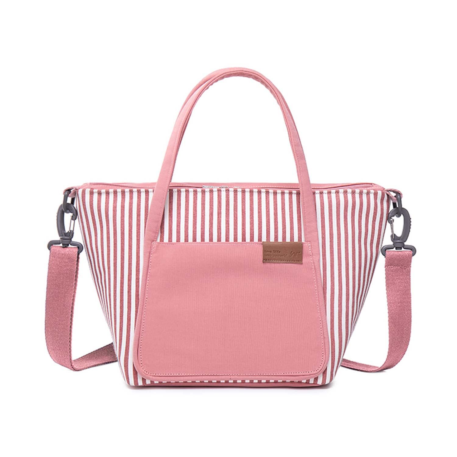 Bolsas de Almuerzo Más Frescas para Mujeres y Niños Fiambrera de Lona Aislada Portátil Bolsa de Mano Grande Reutilizable Térmica para Trabajo Oficina Picnic Compras