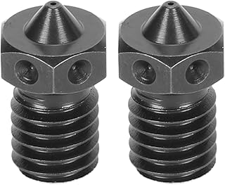3D Printer Nozzles, 3D Printer Extruder Nozzle, 2Pcs 3D Printer Extruder Nozzle Hardened Steel 0.4mm Aperture 3D Printer Nozzle for V6, Print Head