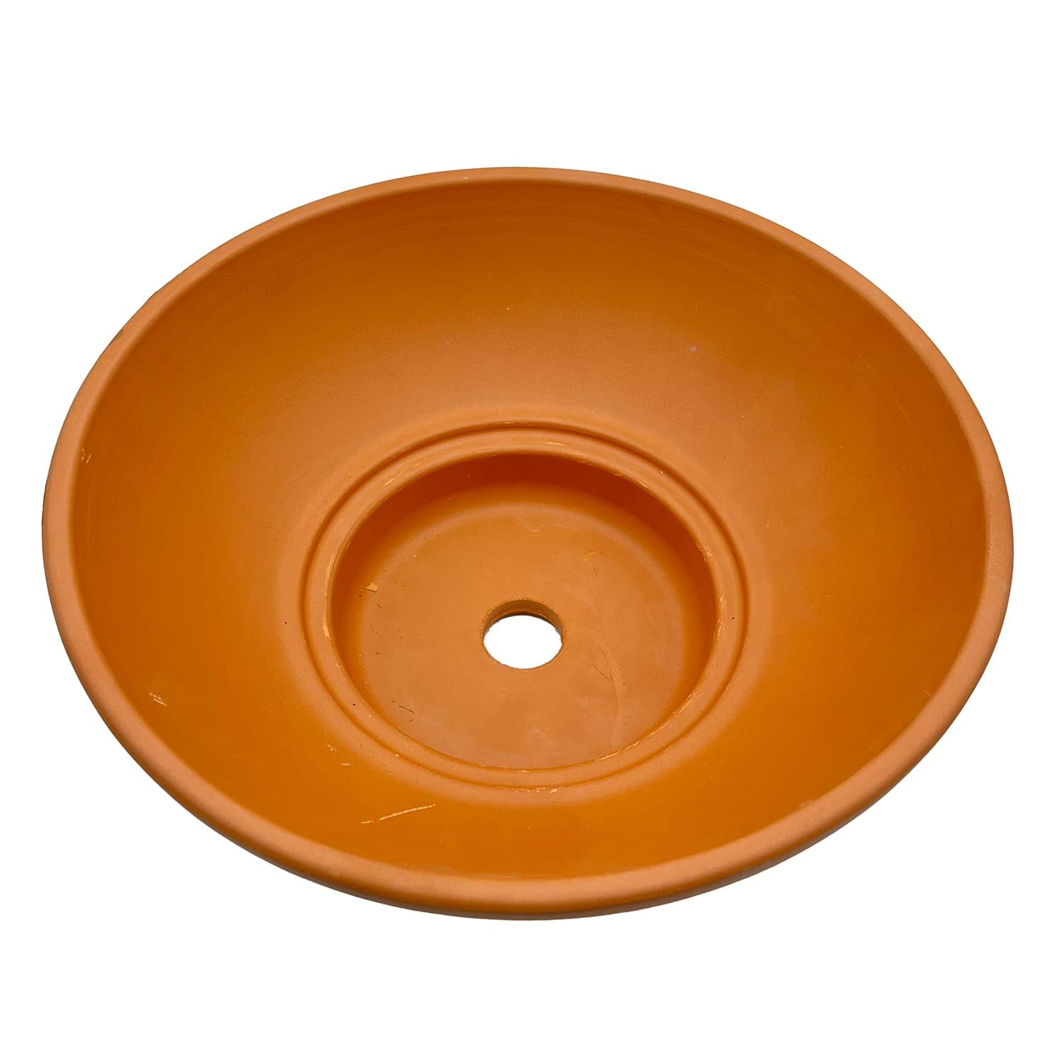 Generico Vaso Ciotola in Terracotta 52x19 cm – Vaso Artigianale Basso per Piante, Bonsai o Composizioni – Fatto a Mano in Italia – Ideale per Esterni e Interni