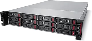BUFFALO TeraStation 51210RH Rackmount NAS 48TB (4x12TB) with HDD NAS Hard Drives Included 10GbE / 12 Bay/RAID/iSCSI/Storage Server/NAS Server/NAS Storage/Network Storage/File Server