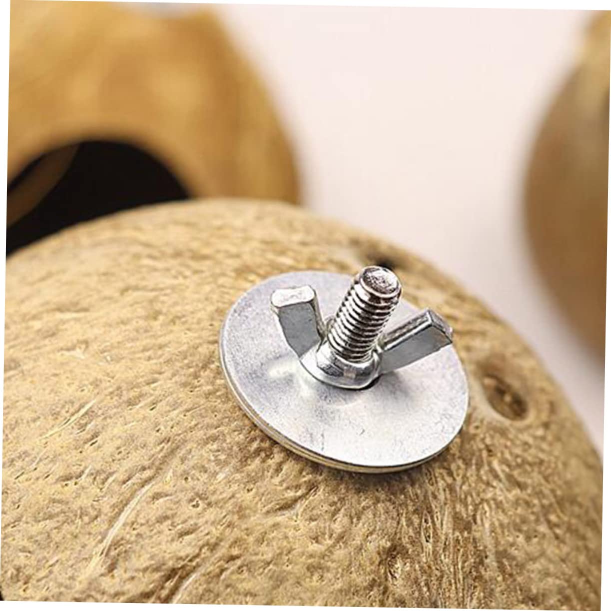 DOITOOL nids d'oiseaux Oiseaux Suspendus Jouet Cage Oiseaux nid pour Oiseaux nid d'oiseau de Noix de Coquille de Noix de hamac Petit Perroquet Le nid d'oiseau Accessoires Bambou