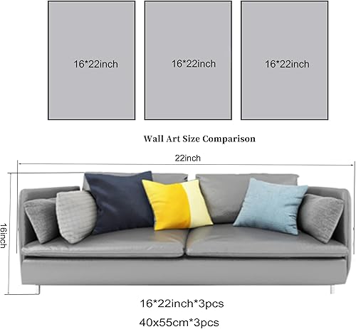 Miniatura 3 de NATVVA 3 piezas de impresiones artísticas en lienzo, póster de contorno de cuerpo dorado, pintura de pared, obras de arte para spa, baño, decoración