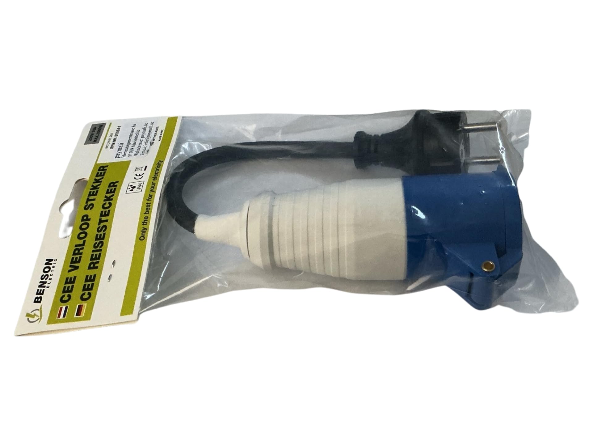 Set di 3 adattatori CEE, spina Schuko, presa CEE
