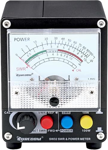 Mcbazel Surecom SW-32UV 125-525MHz 100Watt SWR & Power Meter Negro medidor de potencia
