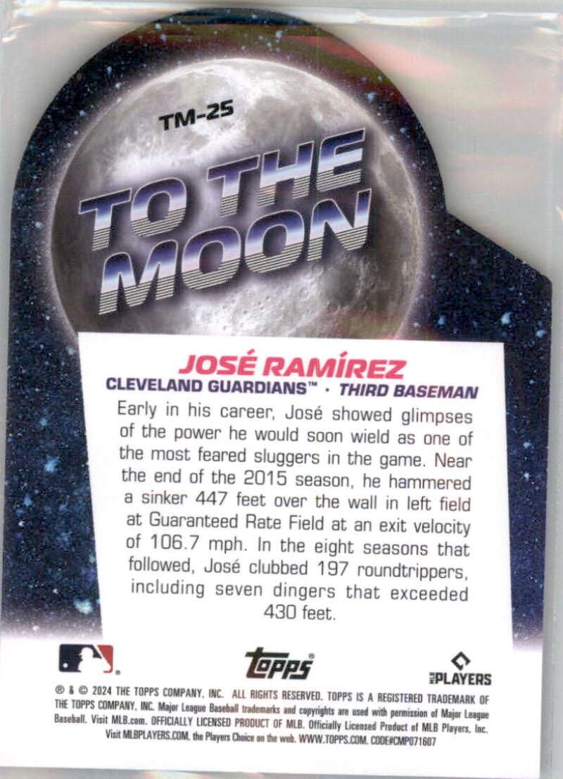 Amazon.com: 2024 Topps Big League To the Moon Die-Cuts #TM-25 José