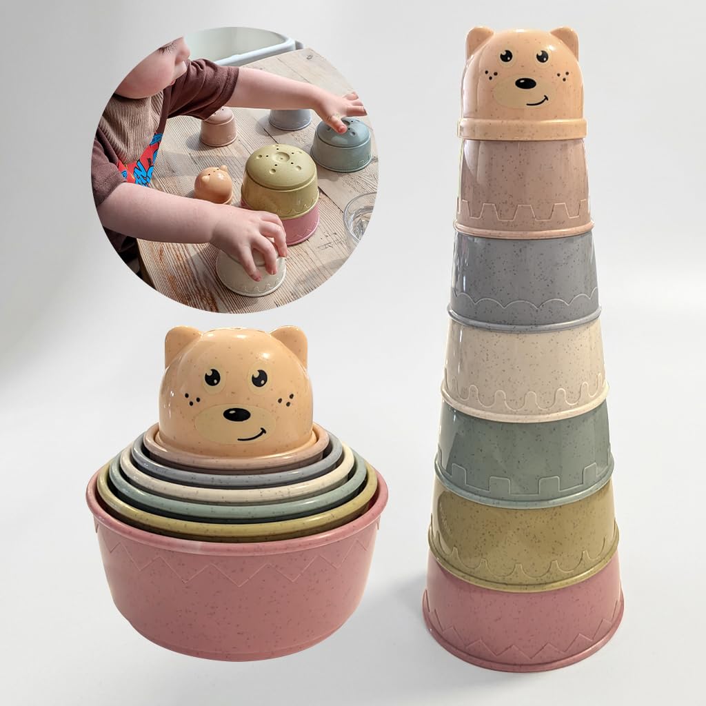 Stacking Cups Baby Toy - Early Learning Toddler & Baby Sorting Cups
