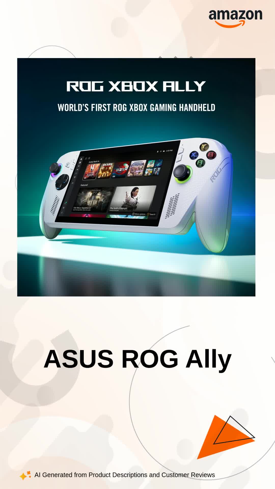 ASUS ROG XBOX Ally (2025), AMD Ryzen Z2 A Processor,16GB RAM