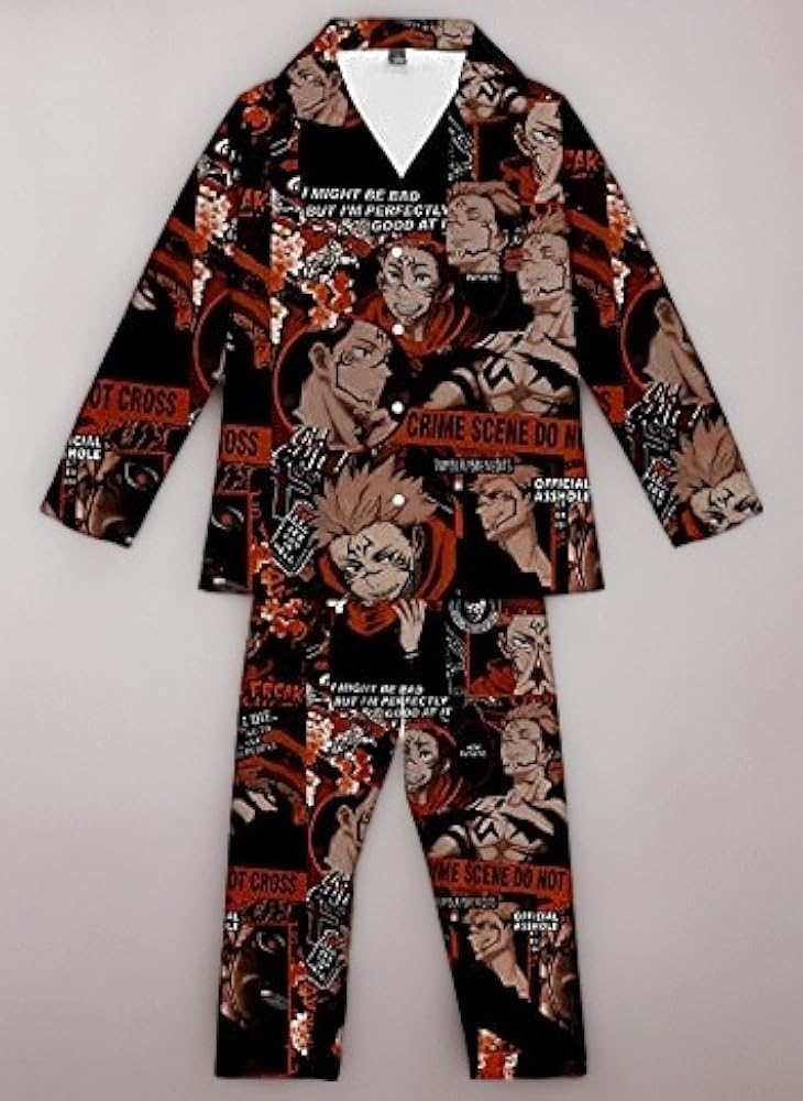 新品　大特価！　呪術廻戦　パジャマ　ルームウェア　上下セット　85着　まとめ売り Amazon | [HAOCHU] パジャマ メンズ レディース 呪術廻戦グッズ