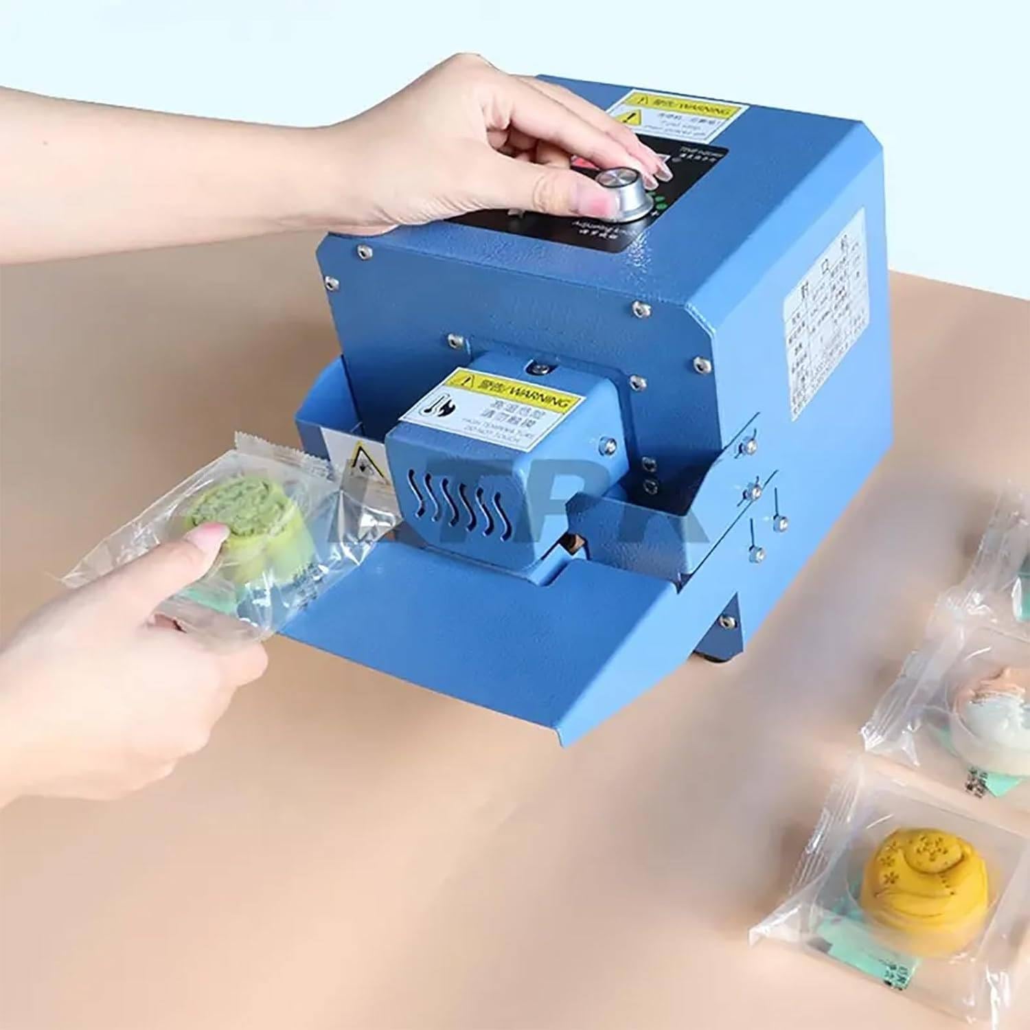 Machine de scellage Continue à Rouleaux, Machine de scellage Automatique en Plastique, Machine d'emballage sous Vide Alimentaire, 2500 Sacs/h pour Sac en Aluminium, Sac en Papier Kraft