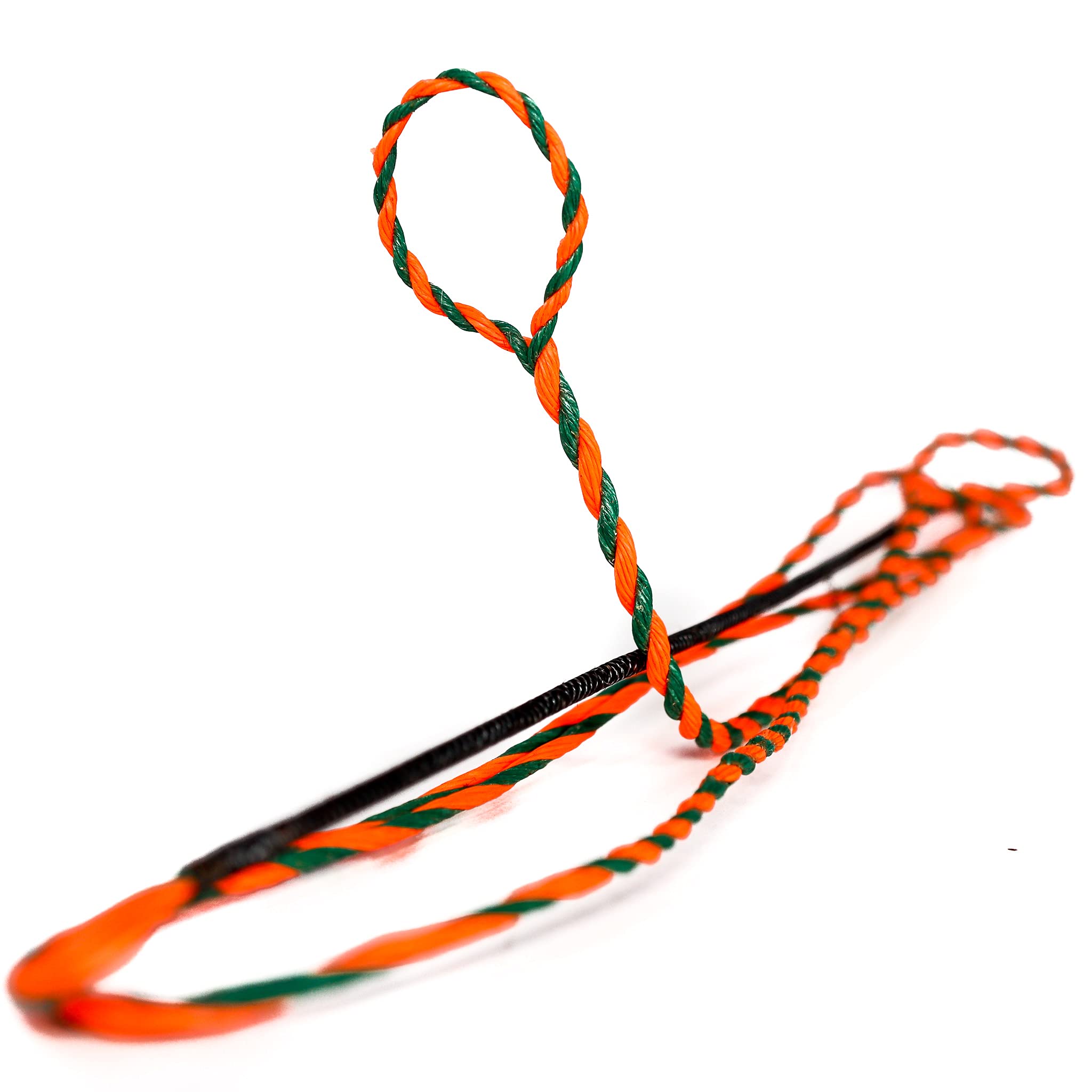 Bowstring Recurve Bow Flemish Twist B-55 (Orange/Green, 56