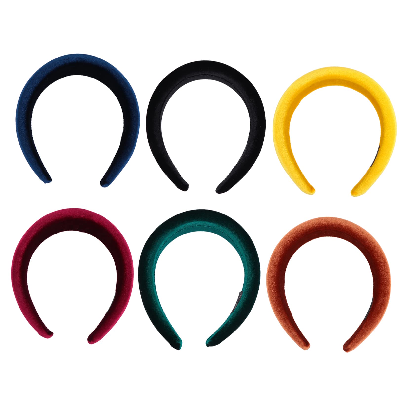 Beaupretty 6 Uds Diadema Esponja Cintas Gruesas Para El Cabello Aro De Pelo Barroco Aro De Pelo Acolchado Accesorios Para El Cabello De Niña Tocado De Diamantes De Imitación Cinta De Pelo