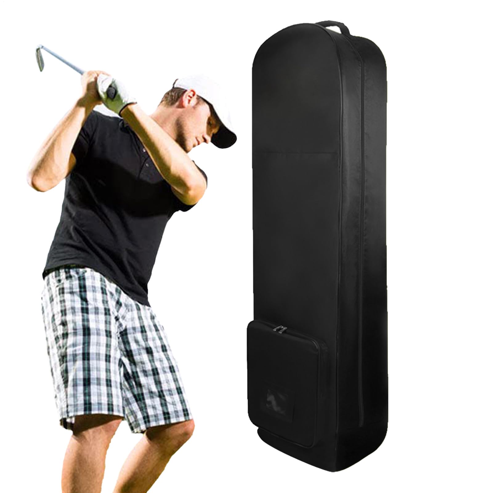 Borsa da viaggio da golf, borsa da viaggio per aereo, resistente all'usura, pieghevole, accessorio portatile e leggero, per golfisti, escursioni