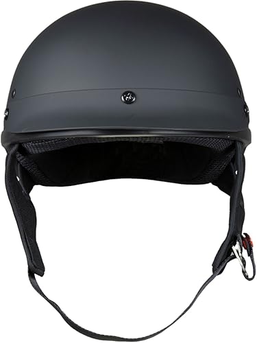 Miniatura 2 de Raider 26-619-16 Medio casco unisex para motocicleta para adultos (negro mate, XL)