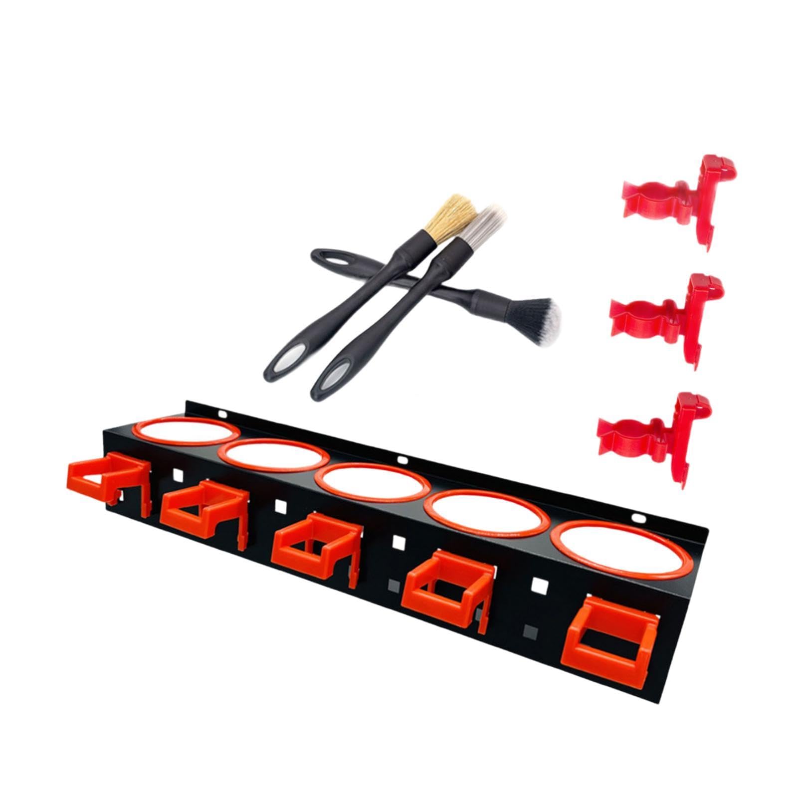 predolo Organizador de Pared para Botellas de Spray, Accesorios de Belleza para El Coche, con Ganchos. Organizador de Herramientas de Lavado de Coches Resiste