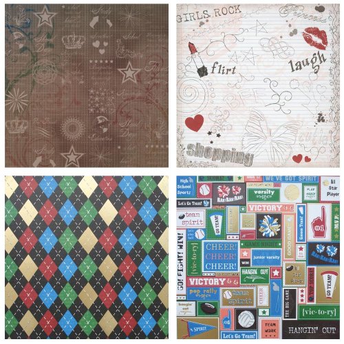 Diecuts With A View 12 By 12 High School Stack #TOP2