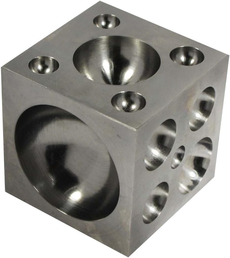 SE 3" x 3" x 3" Steel Dapping Block - JT3404DS