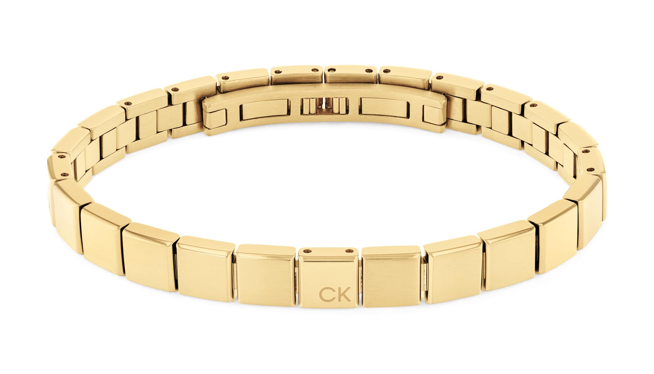 Calvin Klein Men's MINIMALISTIC SQUARES Collection Link Bracelet in Yellow Gold - 35000489